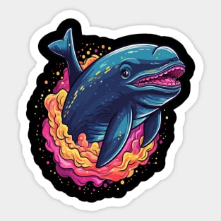Whale Smiling Sticker